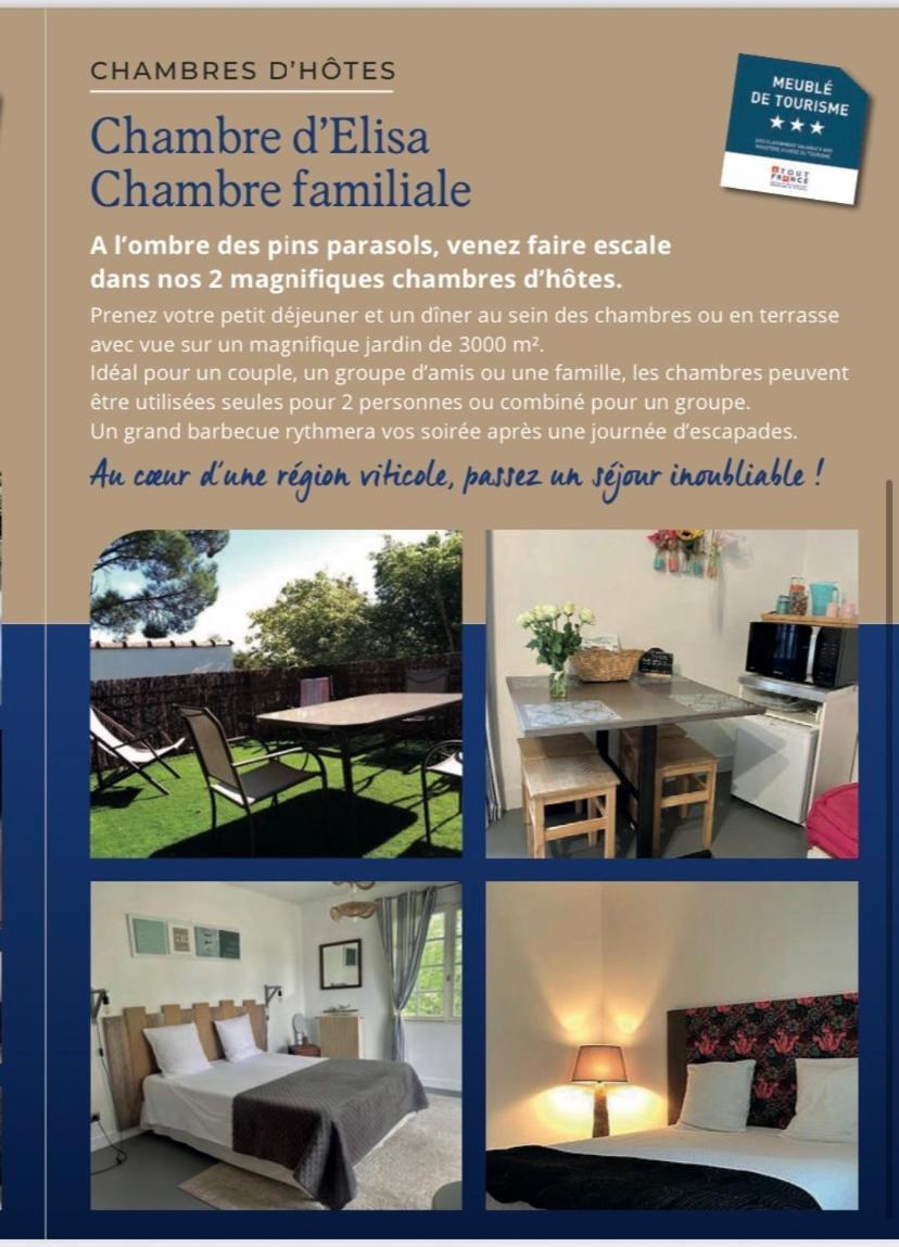 Chambres D'Elisa Saint-Morillon Zewnętrze zdjęcie